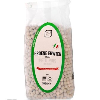 Groene Erwten 500 gram (biologisch)