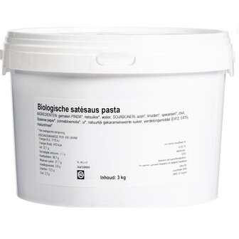 Satesaus 3 kilo (biologisch)