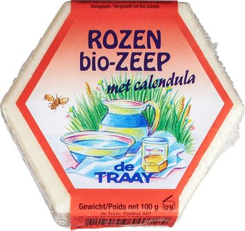 Rozenzeep met calendula